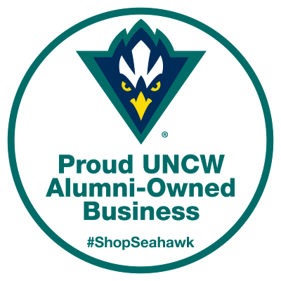 A picture of the uncw alumni-owned business logo.